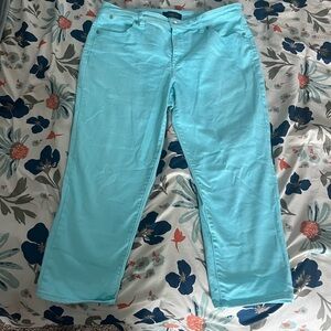 Talbots Blue Ankle Cropped Jeans